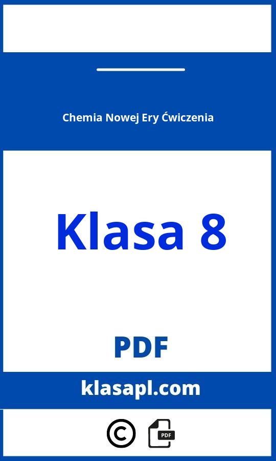 Chemia Nowej Ery Klasa 8 Ćwiczenia Pdf