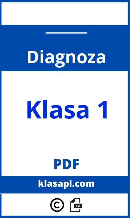 Diagnoza Klasa 1 Pdf