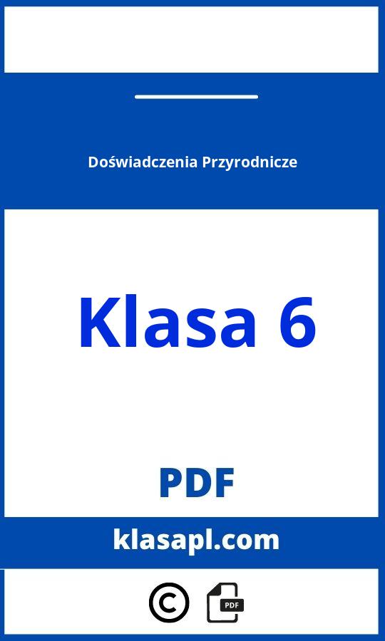 Doświadczenia Przyrodnicze Klasa 6