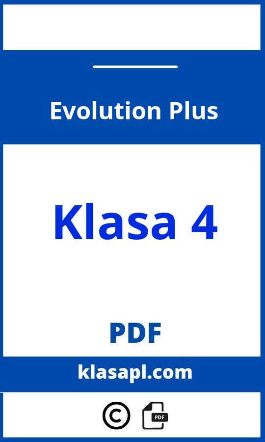 Evolution Plus Klasa 4 Pdf