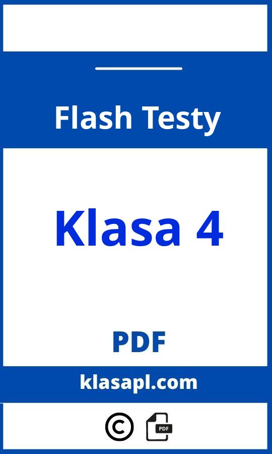 Flash Klasa 4 Testy Pdf