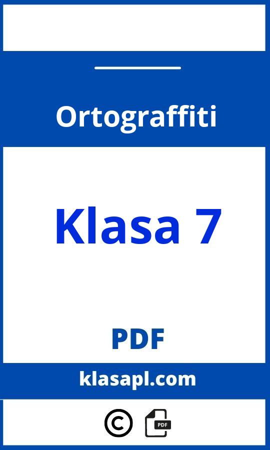 Ortograffiti Klasa 7 Pdf