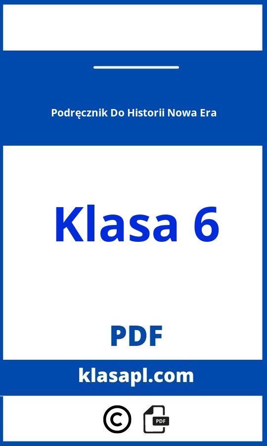 Podręcznik Do Historii Klasa 6 Nowa Era