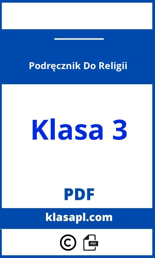 Podręcznik Do Religii Klasa 3 Pdf