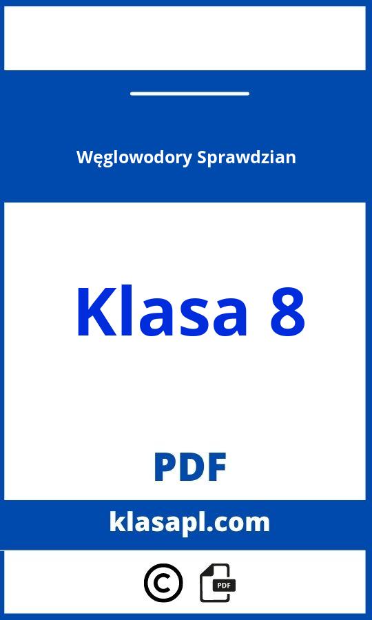 Węglowodory Sprawdzian Klasa 8