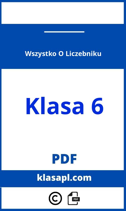 Wszystko O Liczebniku Klasa 6